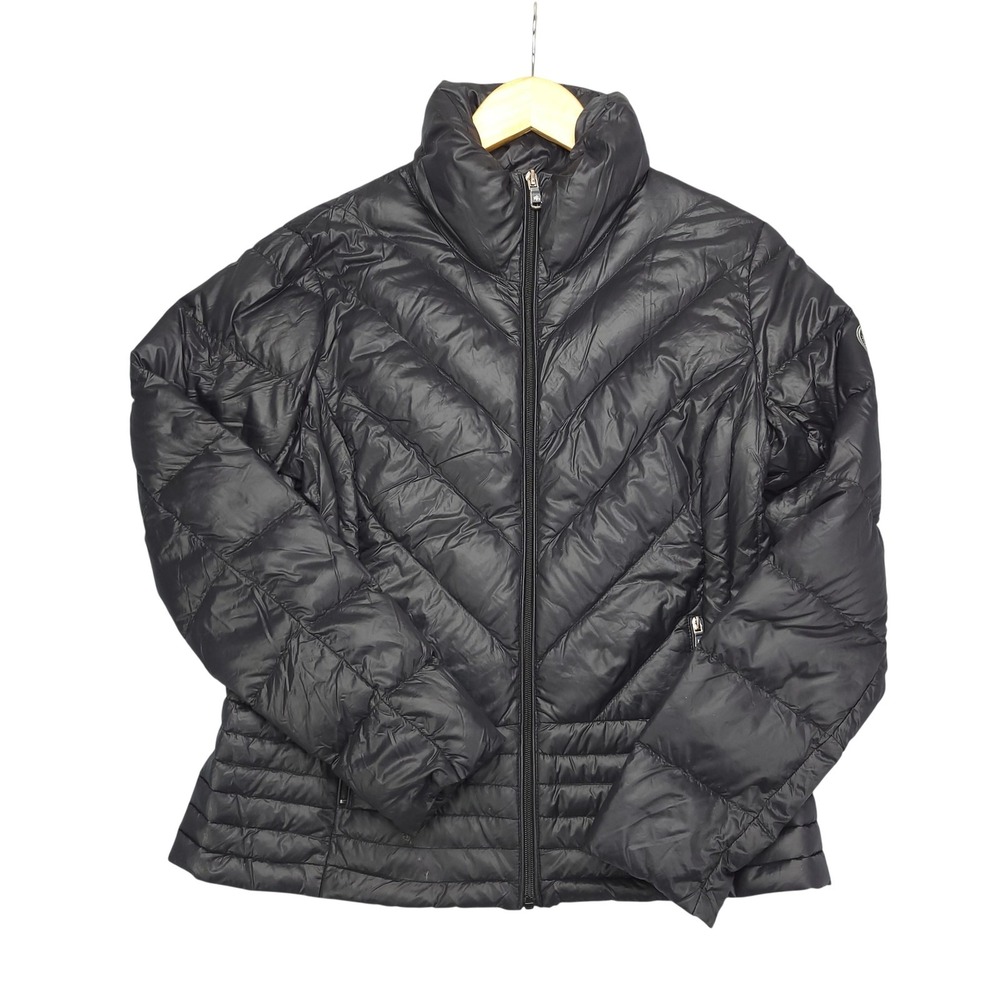 Lauren Ralph Lauren Jacket Womens‎ Small Black Ultra Lightweight Down Puffer Zip